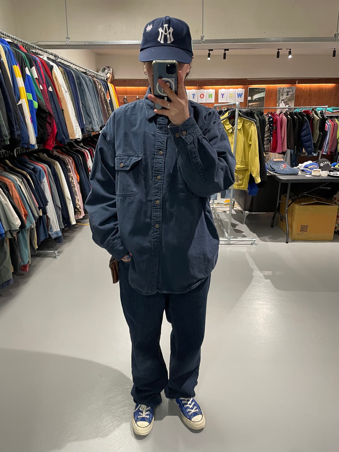 빈티지 플란넬 워크 셔츠   상품이미지3