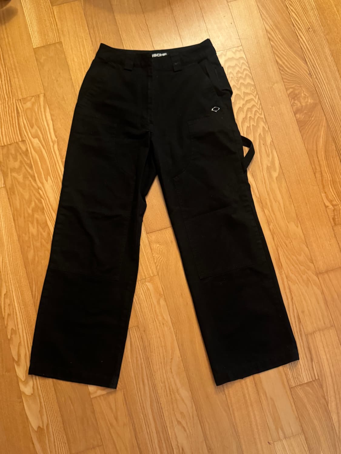 미스치프 에이프런 포켓 워크 팬츠 블랙 상품이미지3