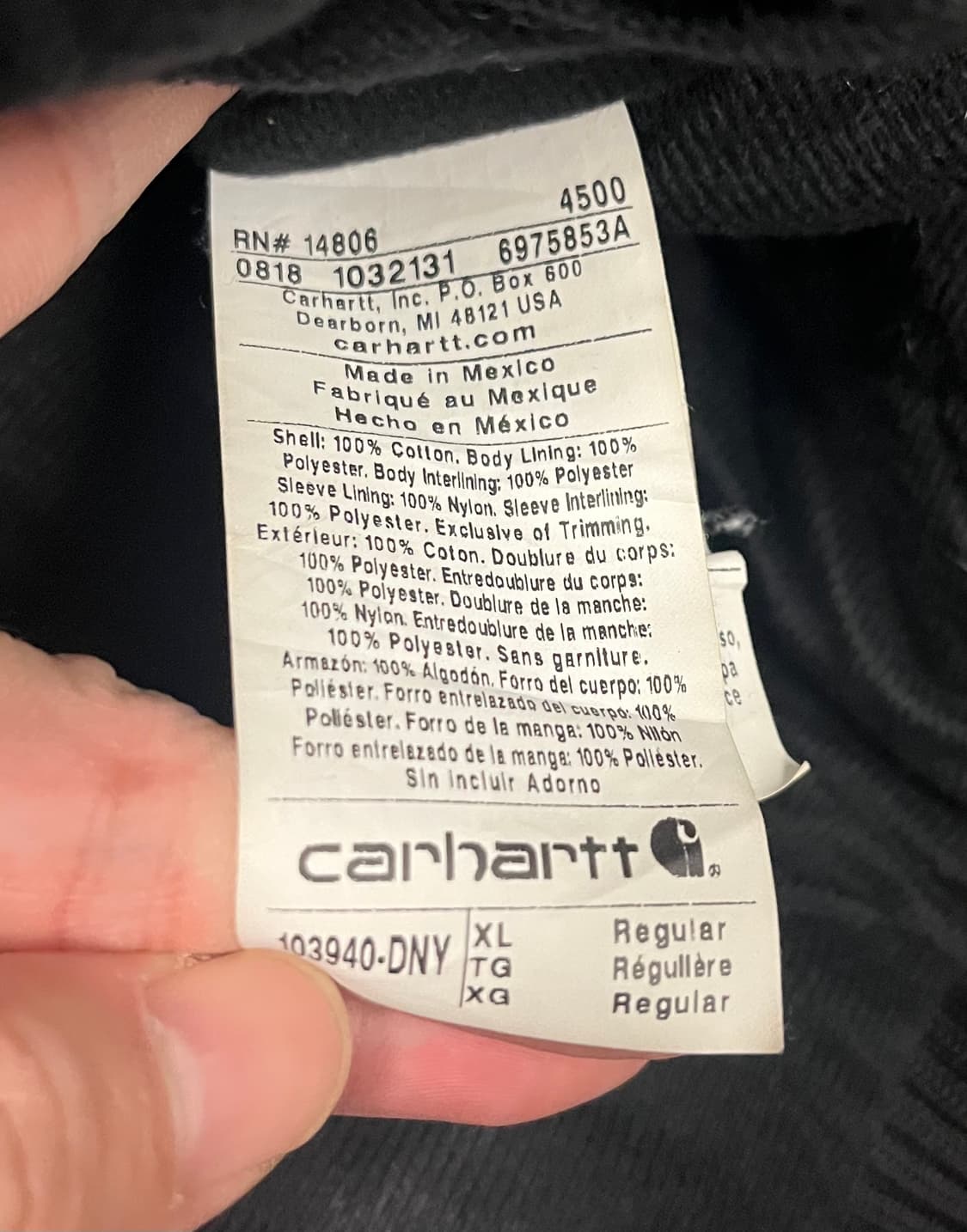 10s 칼하트 덕액티브 자켓 상품이미지7