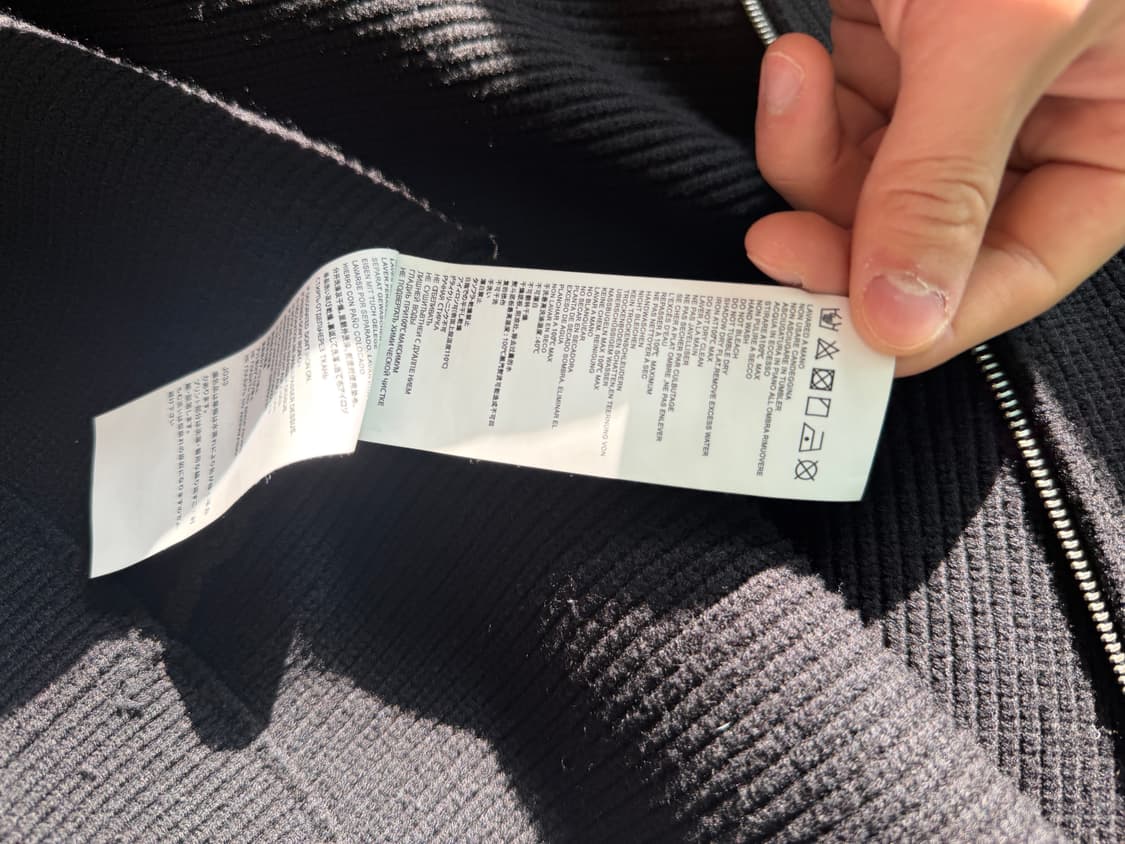 마르지엘라 니트집업 L (Black) 상품이미지6