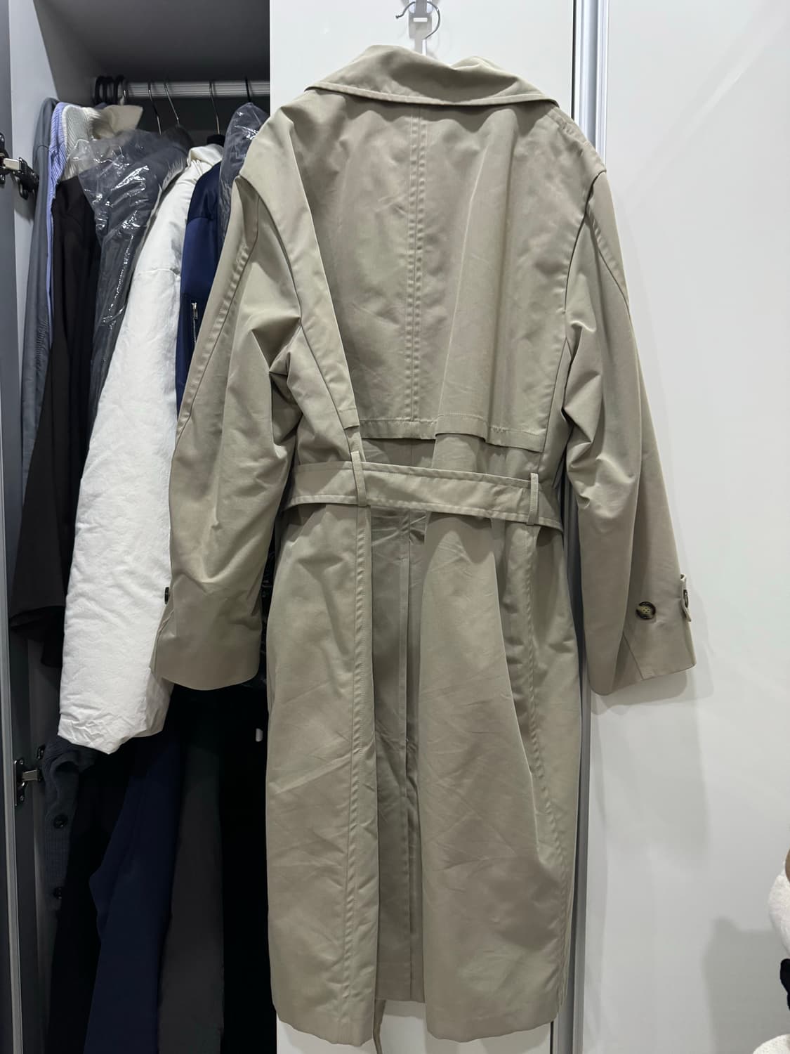 타임옴므 트렌치코트 베이지 100사이즈 상품이미지2