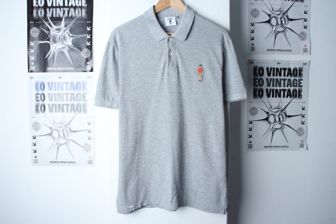 (XL-2XL) 올젠 반팔 카라 티셔츠 스몰로고 그레이-H31467 상품이미지2