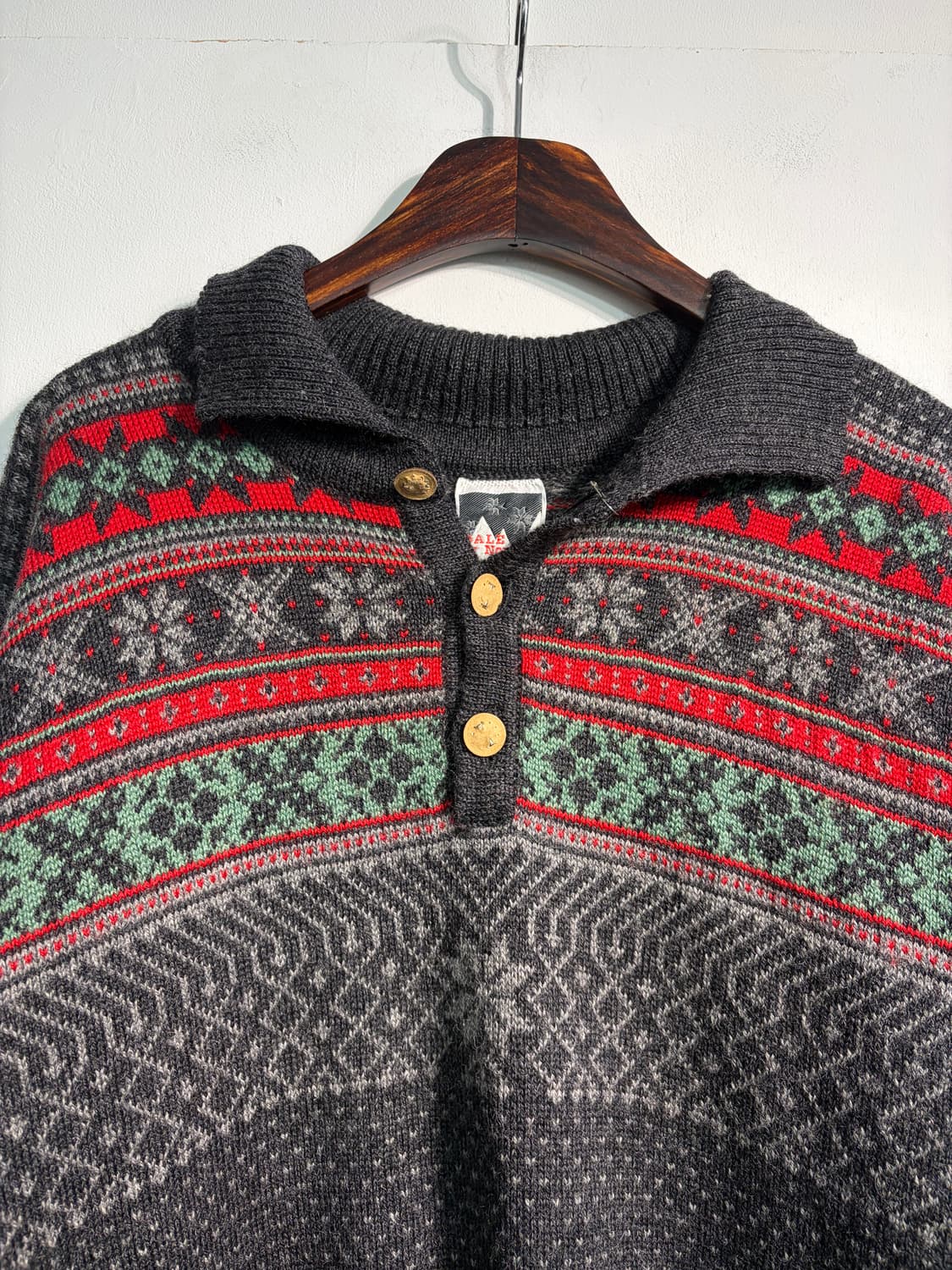 [L] Dale of norway 데일오브노르웨이 반집업 니트 울100% 상품이미지3