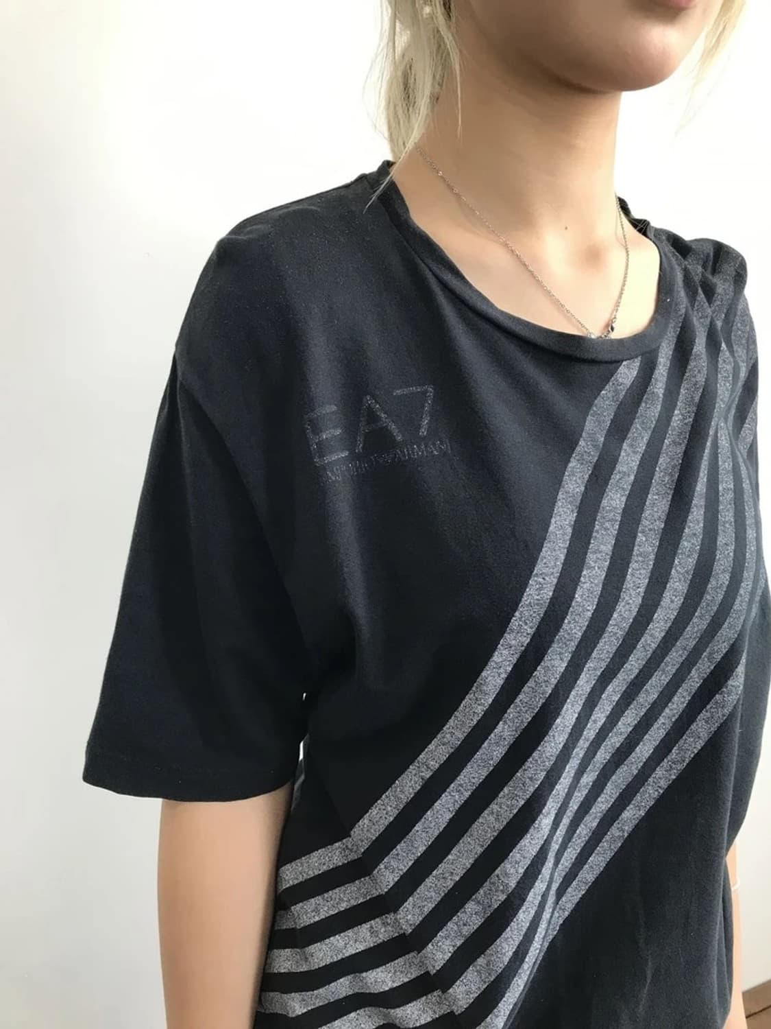 EA7 Emporio Armani Stripe Logo Tee 상품이미지3