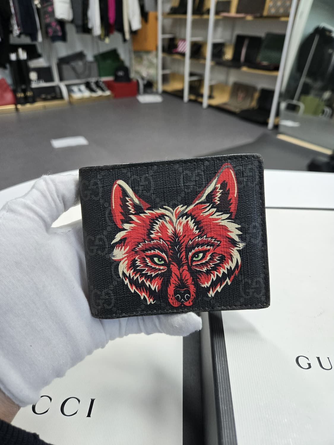 [A급컨디션]구찌 레드 울프 반지갑 상품이미지1