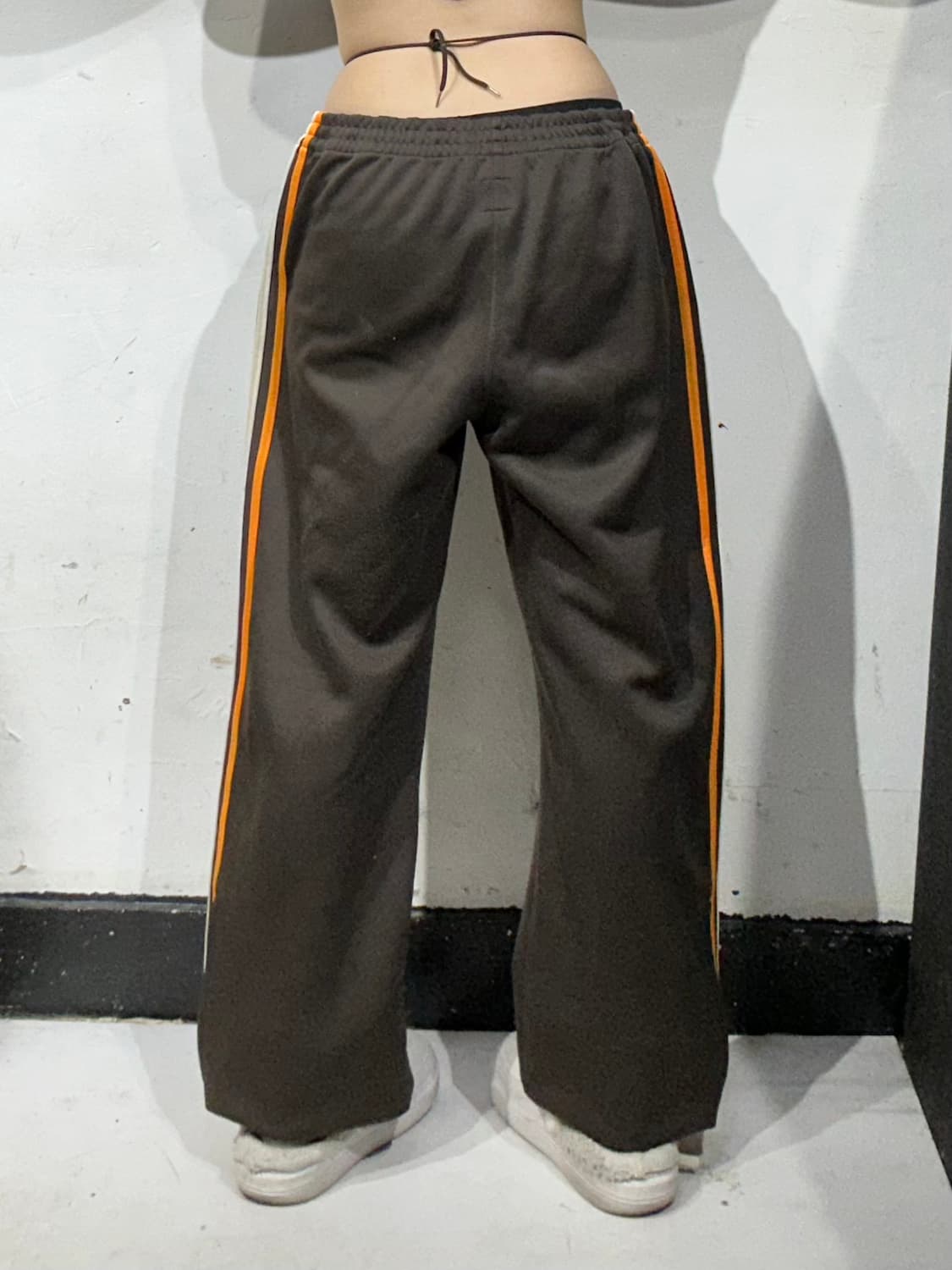 아디다스 대대장 브라운 삼선 와이드 추리닝 바지 트레이닝 팬츠 105 상품이미지3