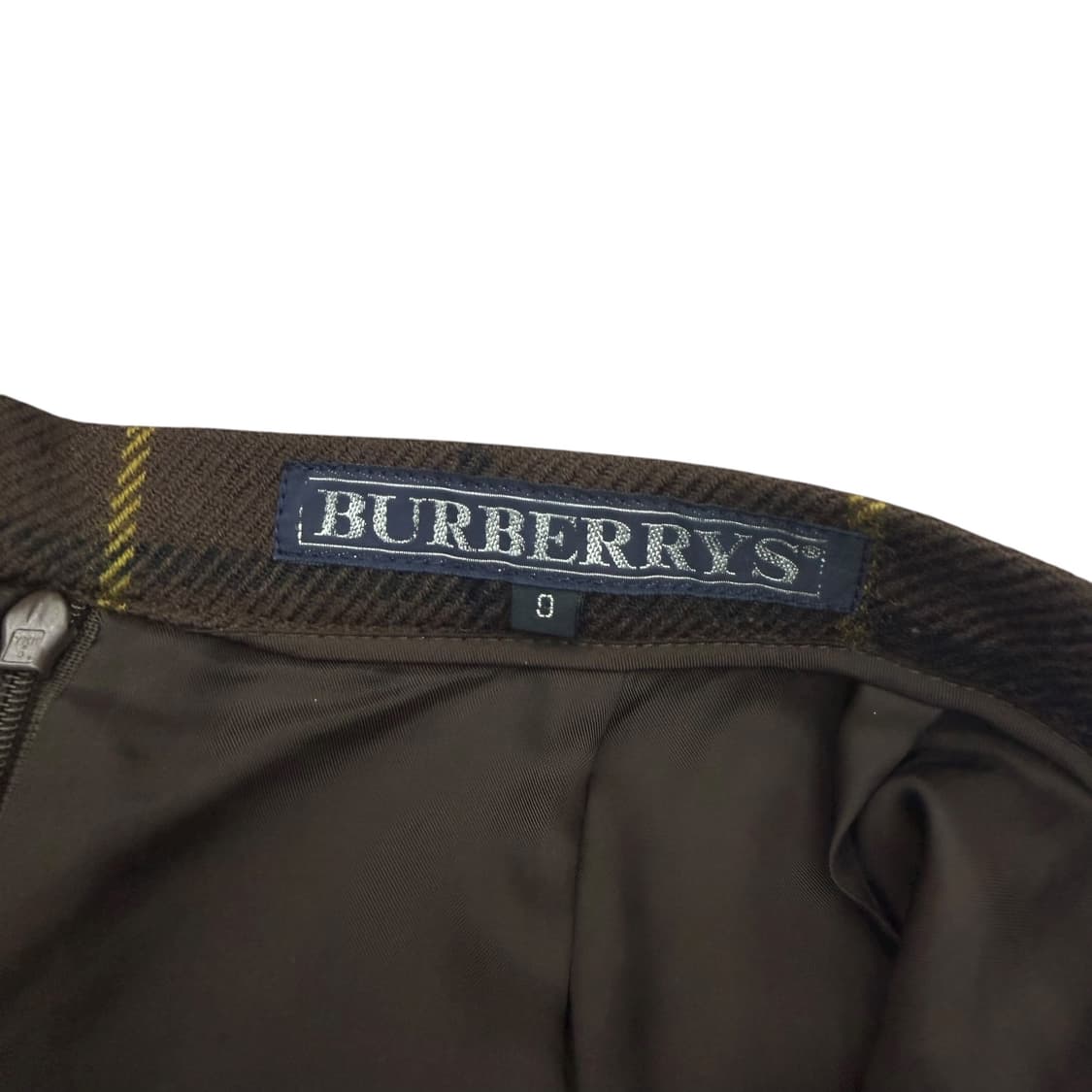 버버리 브라운 체크 울 미디스커트 상품이미지6