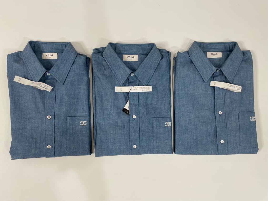 셀린느 샴브레이 셔츠 39,40,41 새상품 판매 상품이미지5