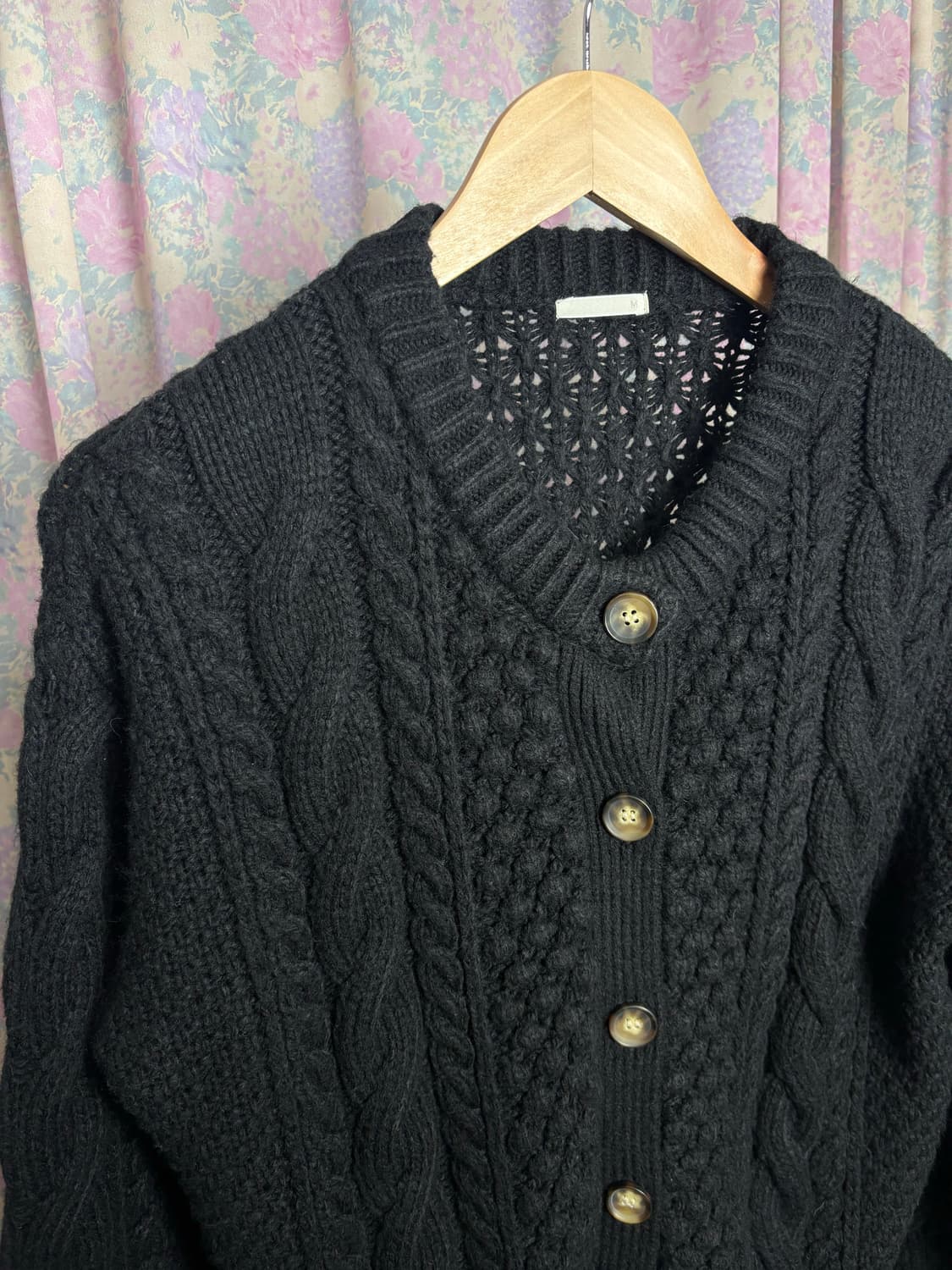 블랙 도톰 가디건 상품이미지6