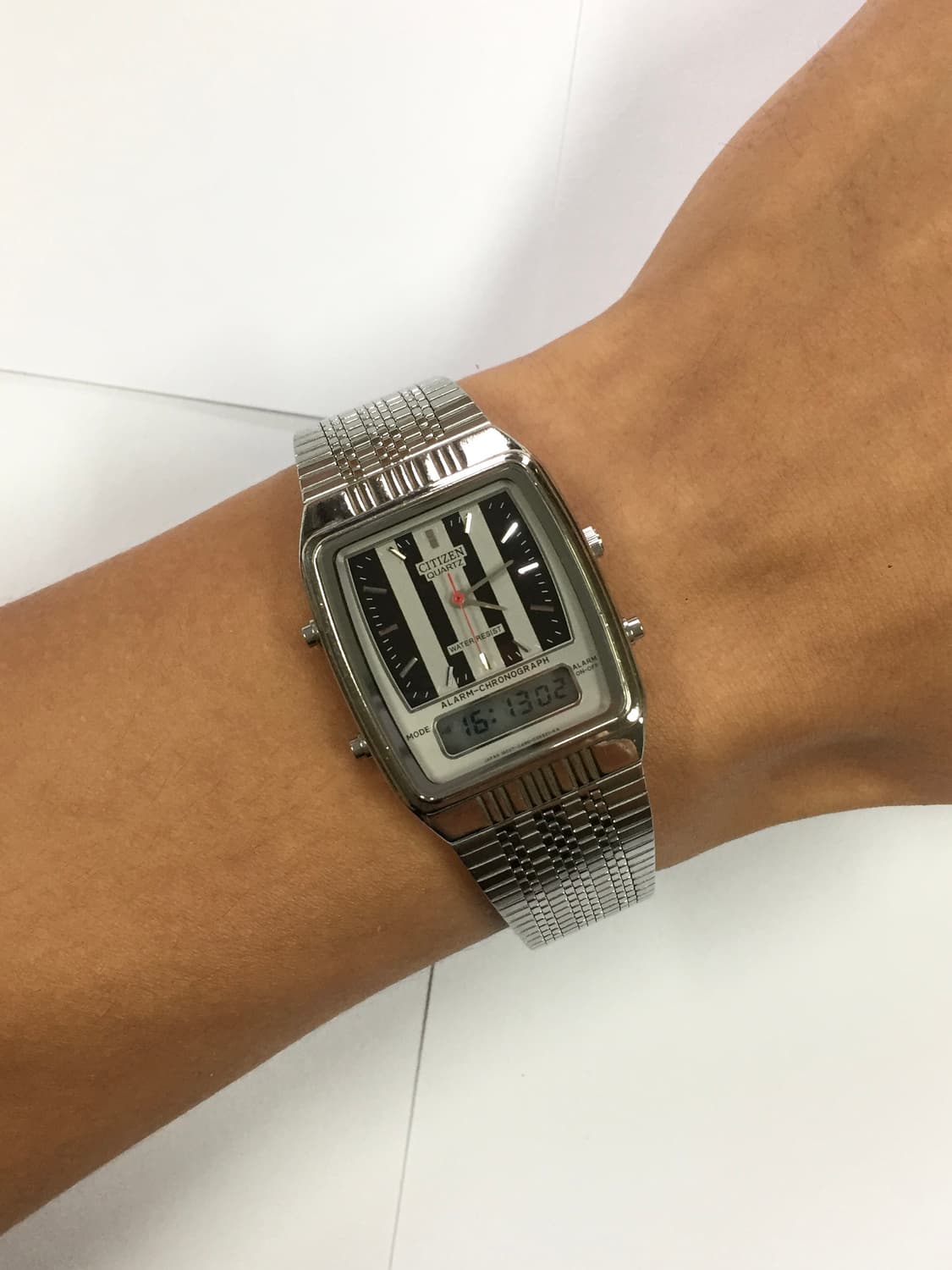 80s citizen stripe ana-digi quartz 상품이미지2