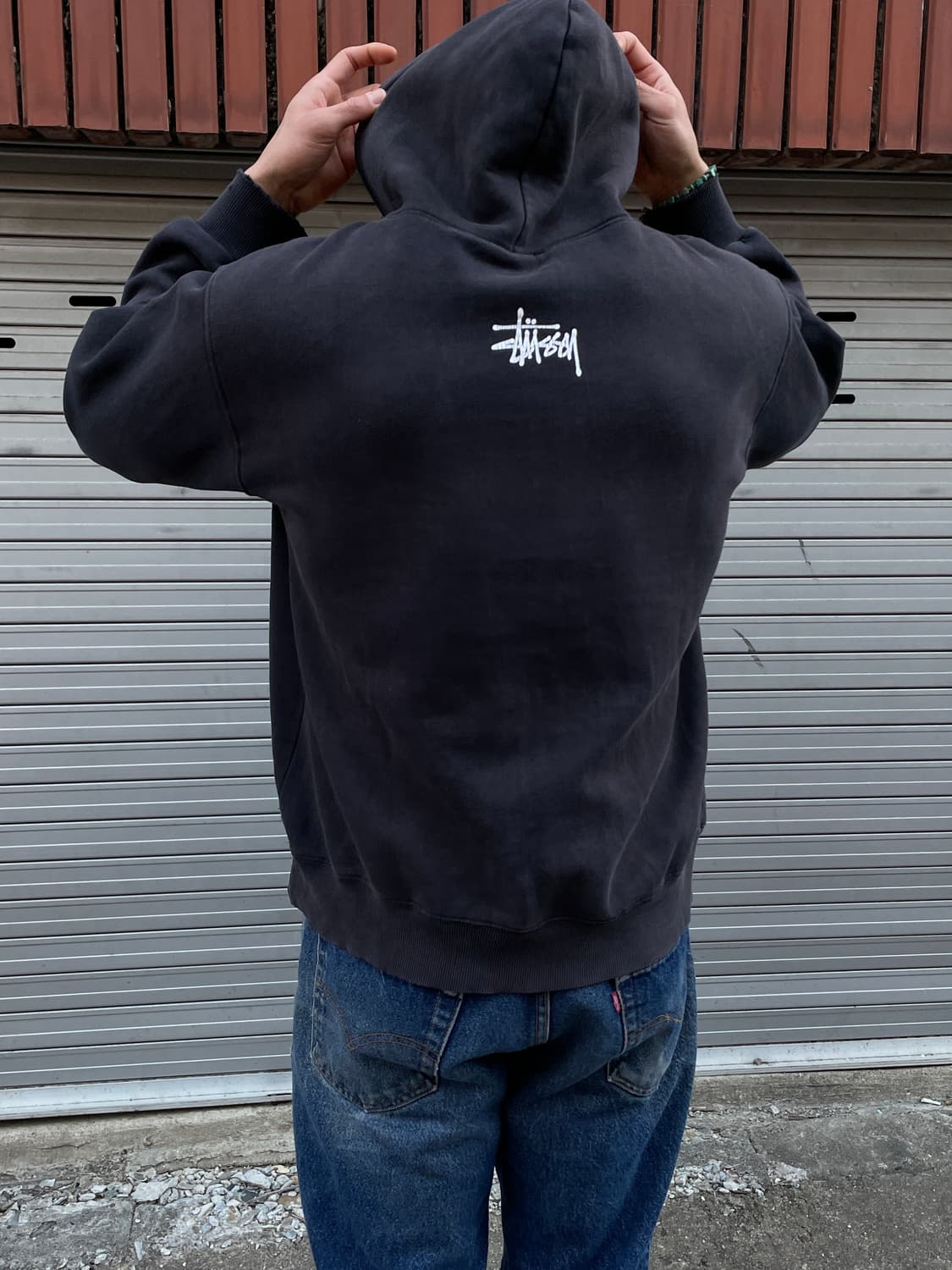 00s Stussy Corporation Faded Hoodie 상품이미지7