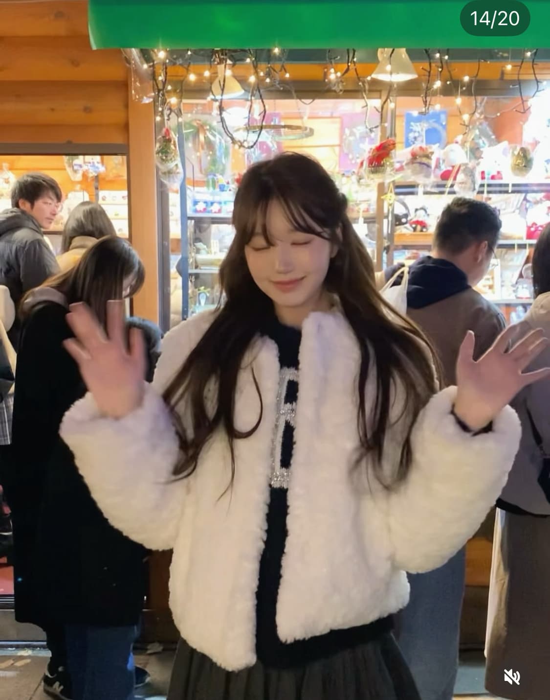 당일배송)더바넷 누벨 퍼 자켓 아이보리 S사이즈 상품이미지4