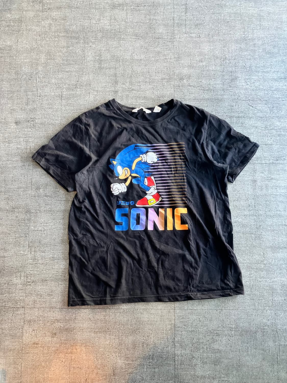일본빈티지 올드스쿨스트릿 혁오풍 소닉 반팔티셔츠 상품이미지1
