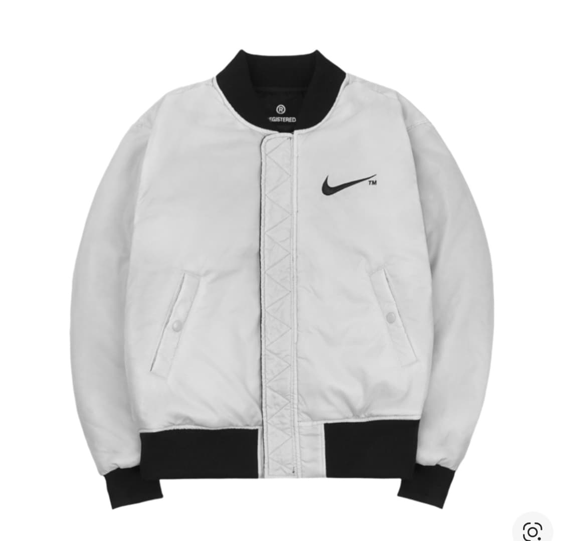 (정품) 나이키 스우시 양면 봄버 자켓 블랙 M 상품이미지3