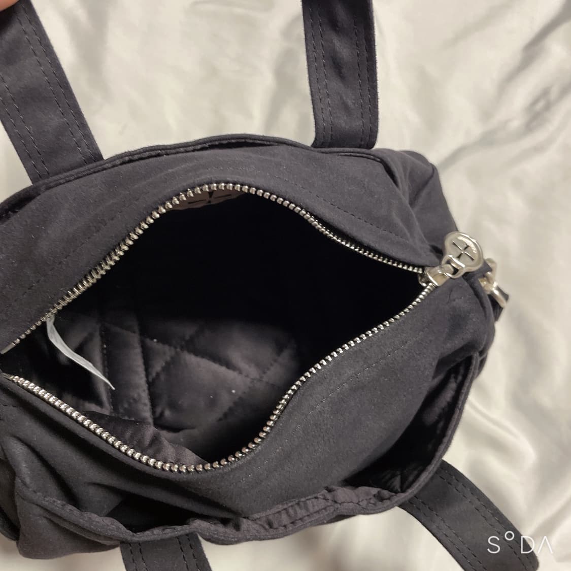 kahara 카하라 발레리나 백 미니 스웨이드 블랙 상품이미지8