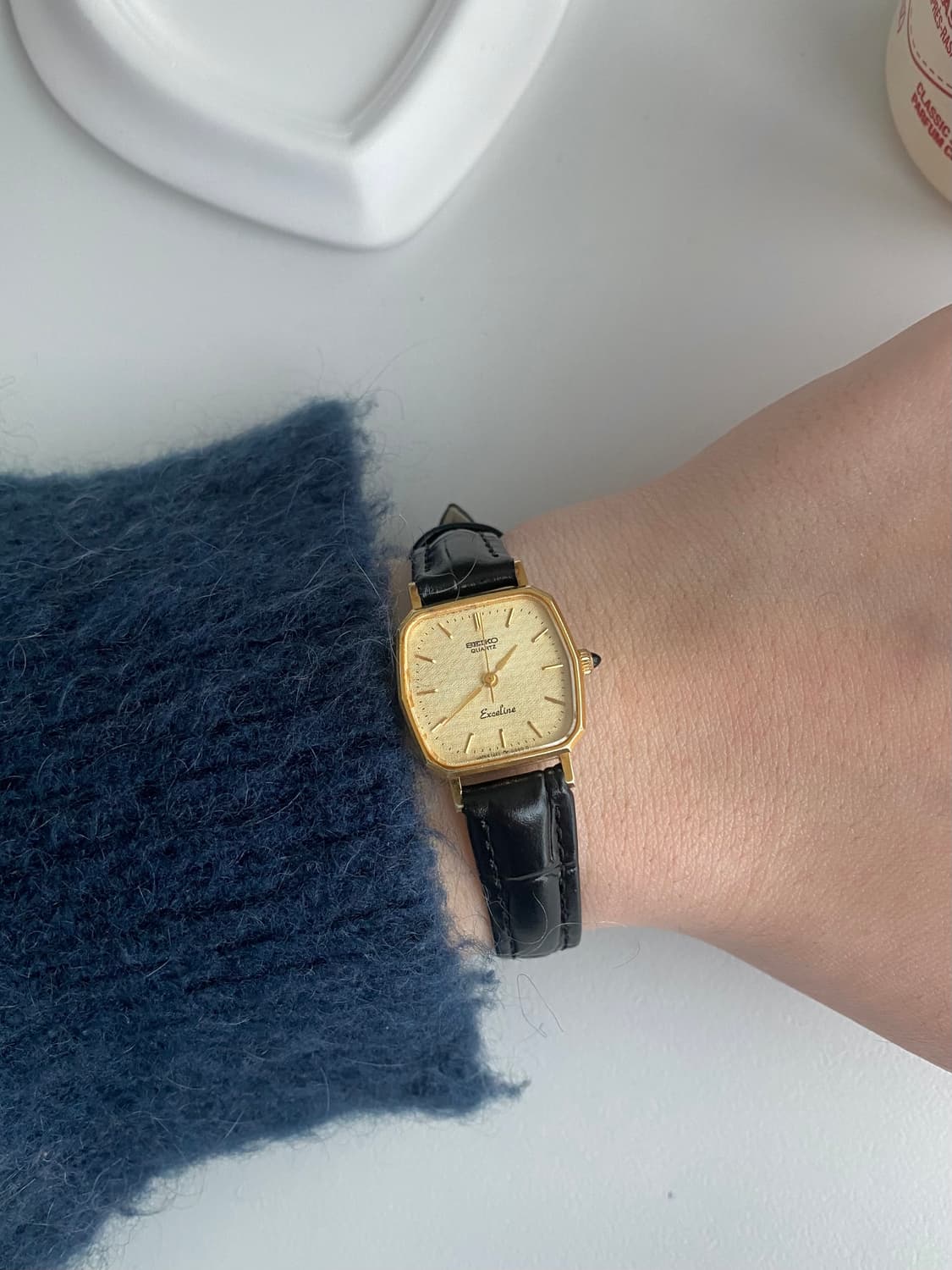 Seiko 세이코 엑셀린 쿼츠 골드 레이디스 상품이미지5