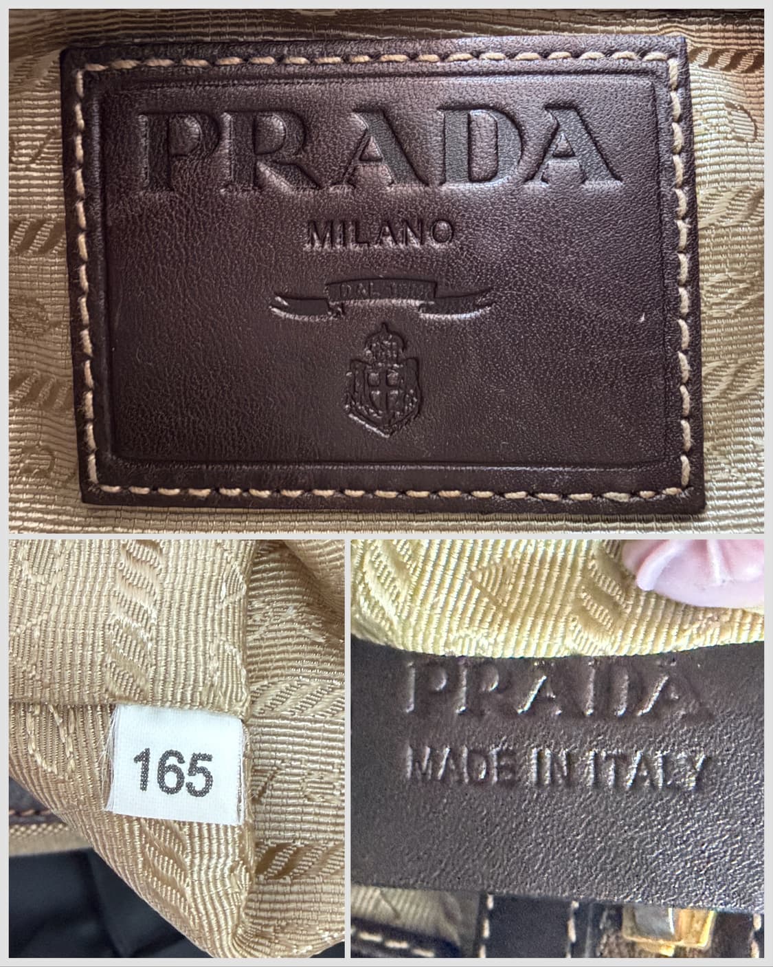 프라다 자카드 호보백 상품이미지8