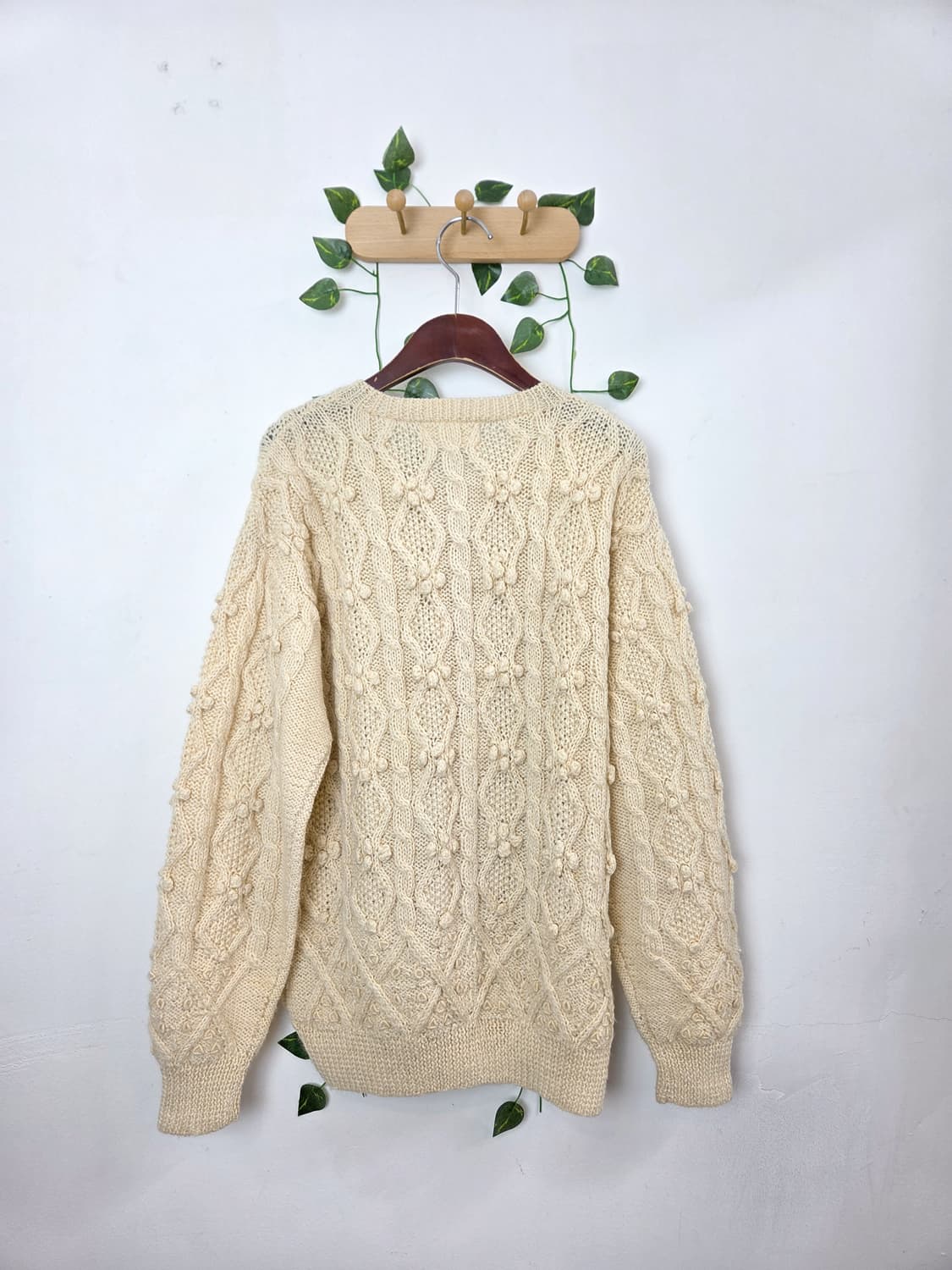 자수 폼폼이 울 가디건 상품이미지4