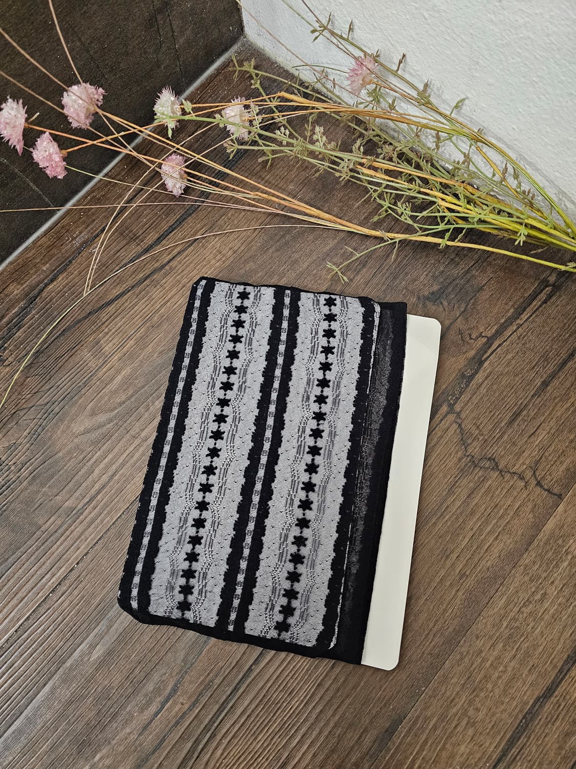 Marie Claire Paris 패턴 블랙 스타킹 상품이미지1