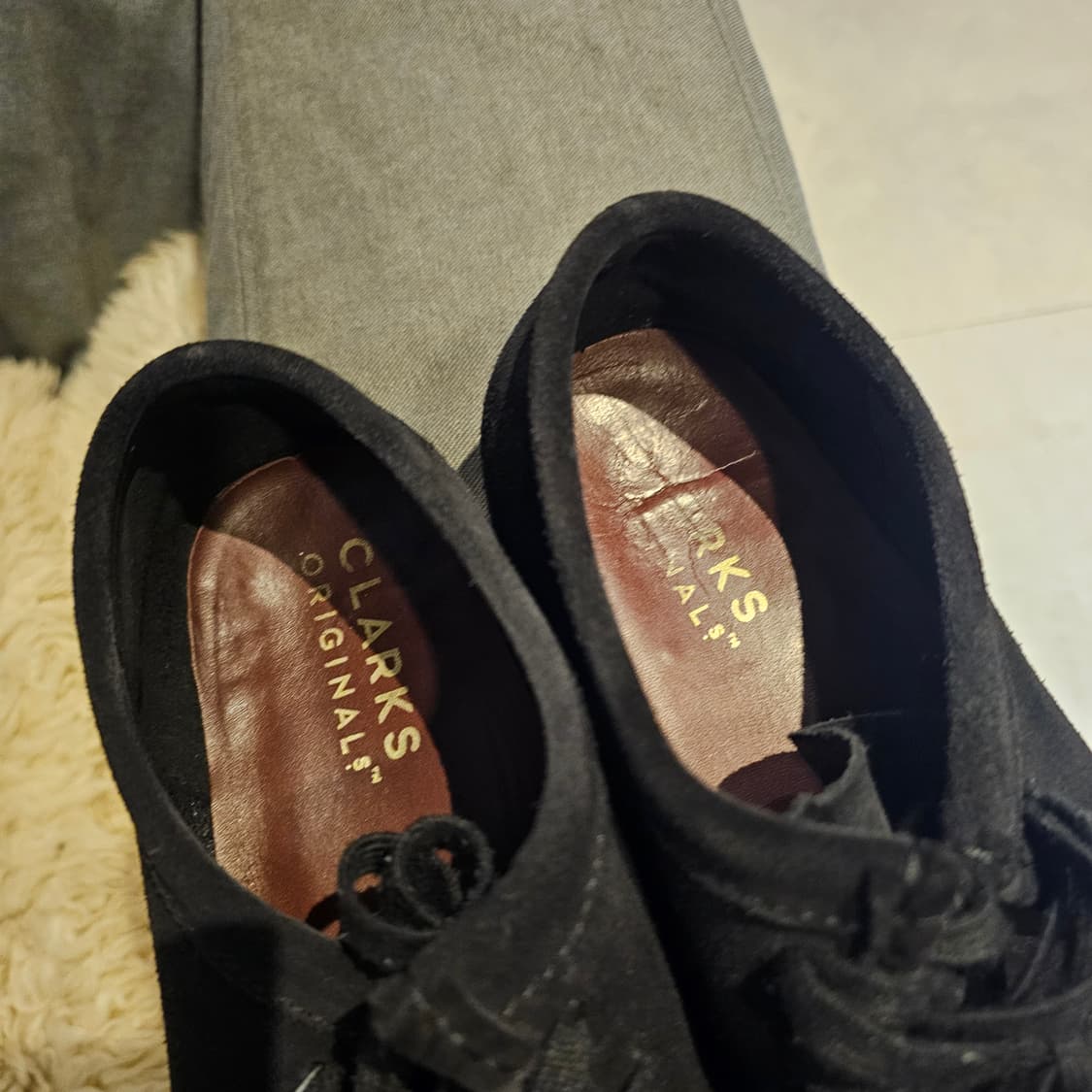 260 클락스 왈라비 스웨이드 블랙 상품이미지2