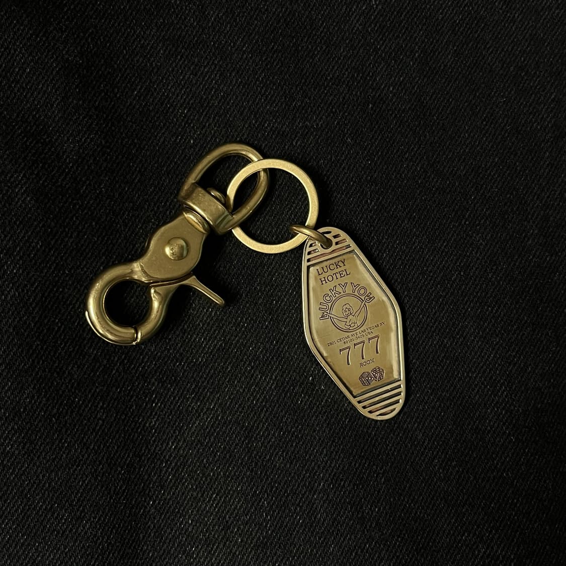 빈티지 올드스쿨 황동(Brass) 호텔키링 상품이미지1