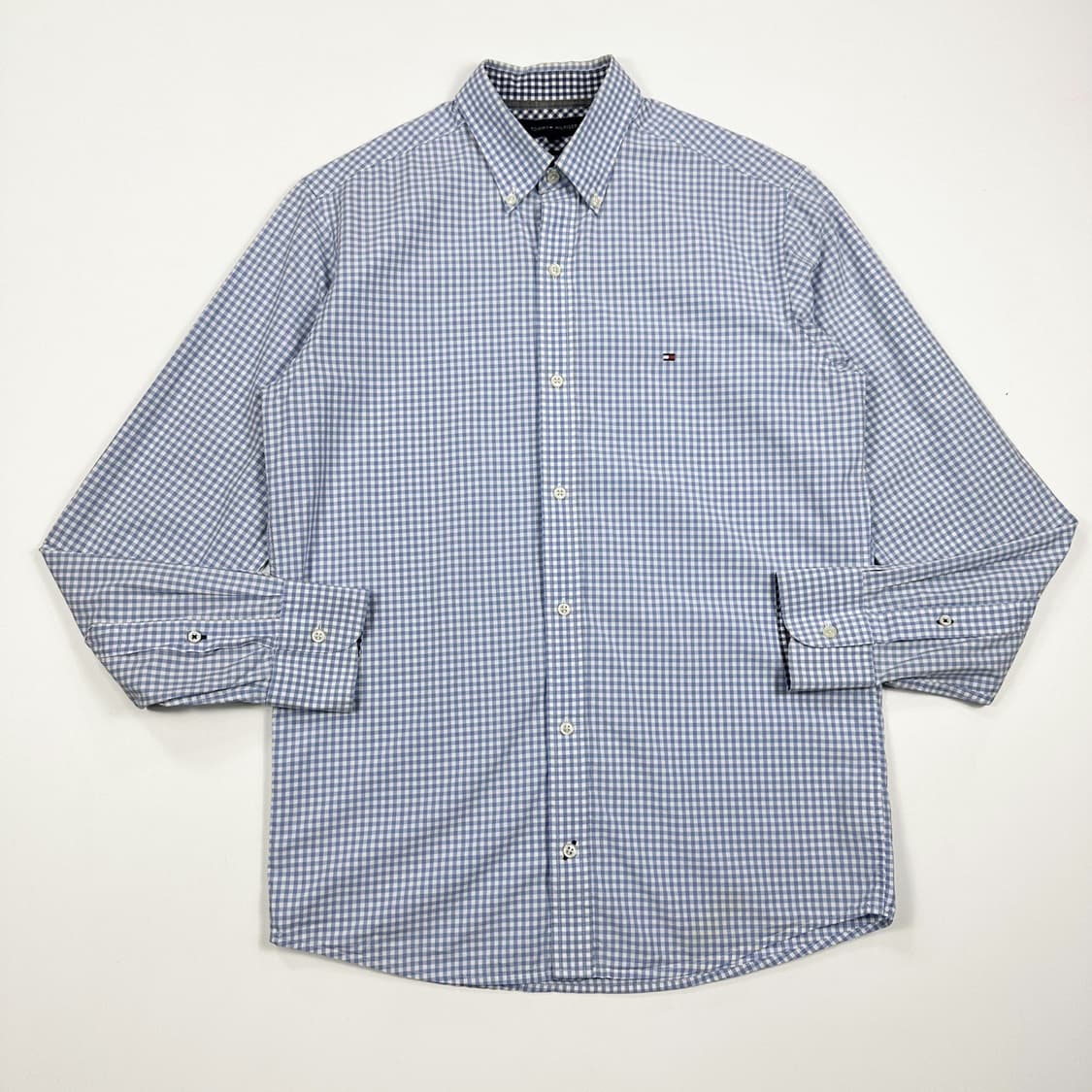 타미힐피거 플래그 스카이블루 체크셔츠 (S) 상품이미지2