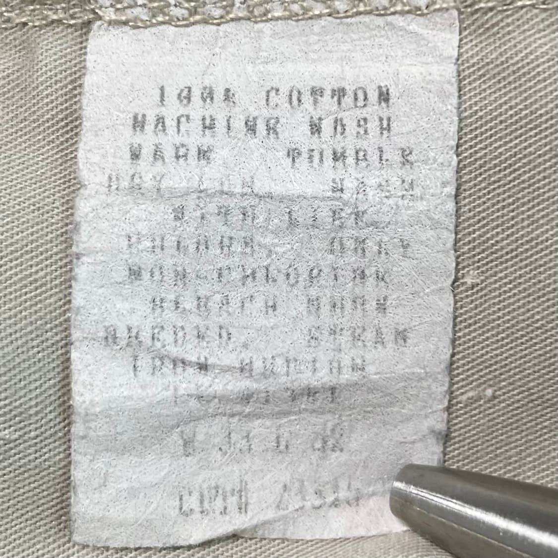 90s 미제 폴로 랄프로렌 투턱 아이보리 베이지 치노 팬츠 32 상품이미지4