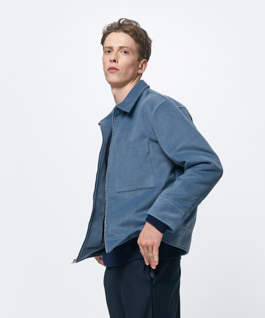 에이카화이트 울 블루종 자켓 3 상품이미지6