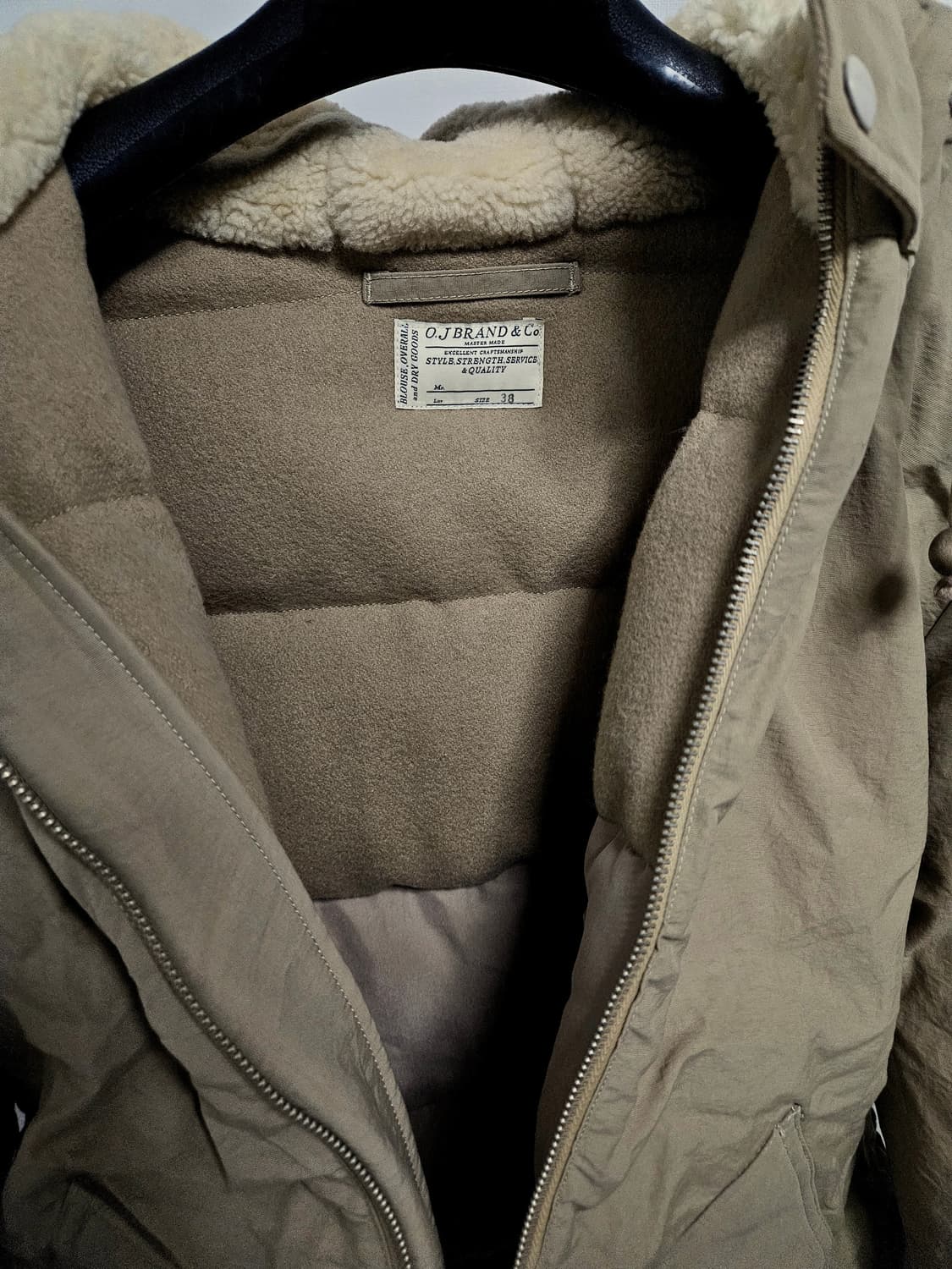 올드조 하드 쉬링크 나일론 슈퍼리어 다운파카 상품이미지9