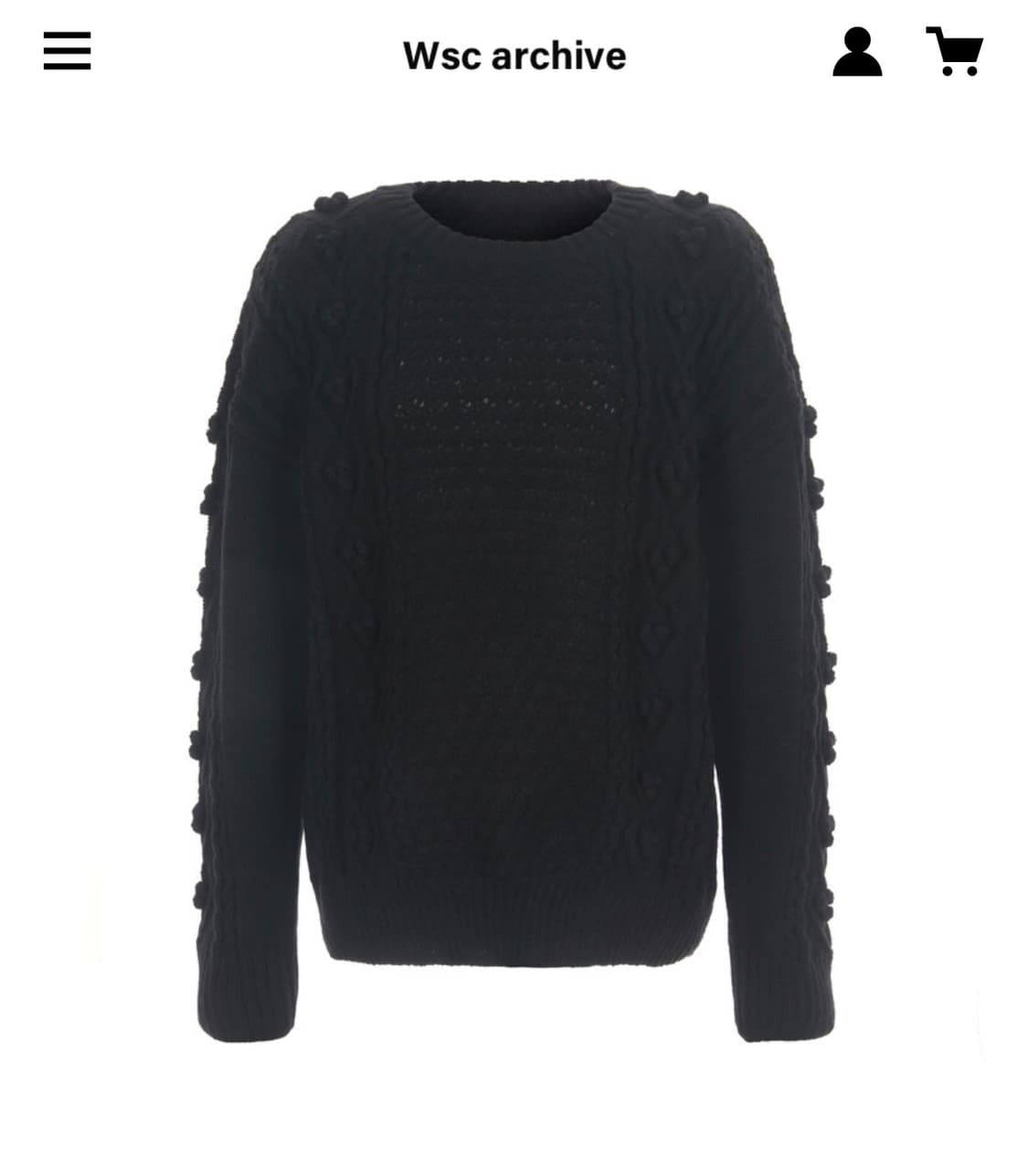 wsc archive 소프트 포포 니트 상품이미지1