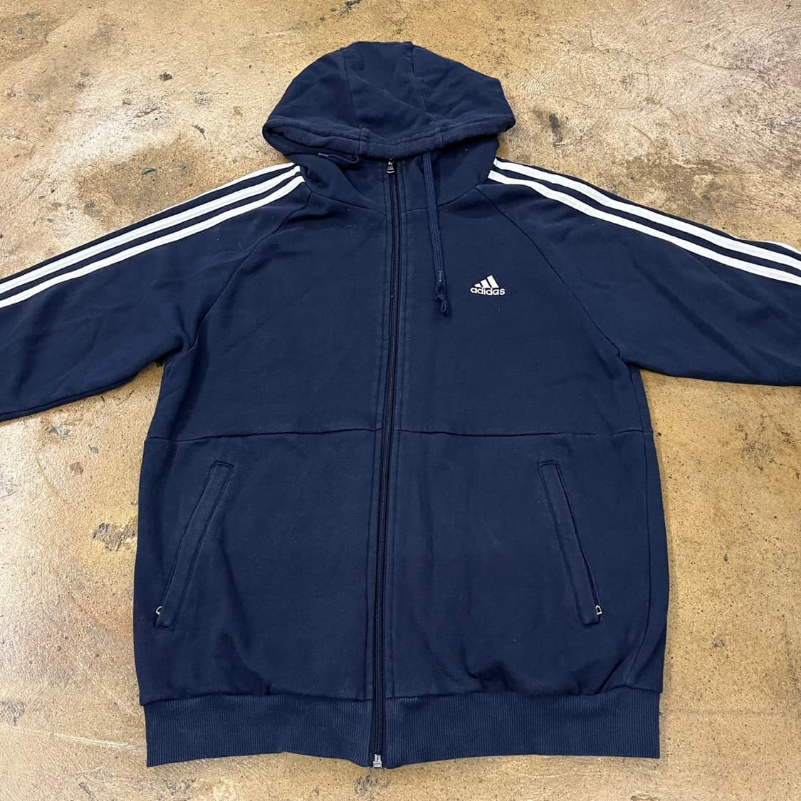 아디다스 네이비 트랙탑 후드집업 100 상품이미지3