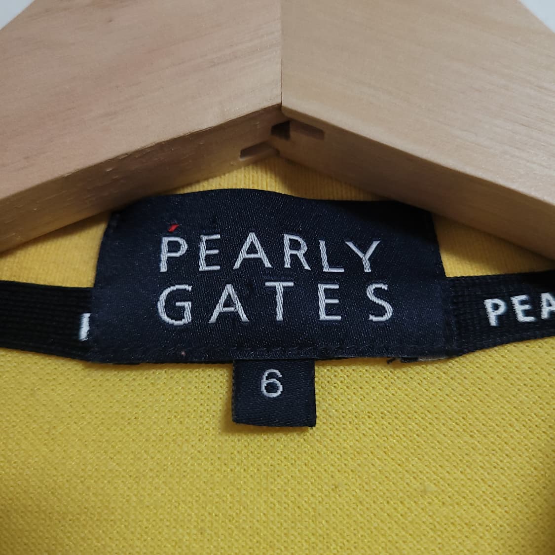 (6) PEARLYGATES 파리게이츠 반팔 카라티 옐로우 105 상품이미지3