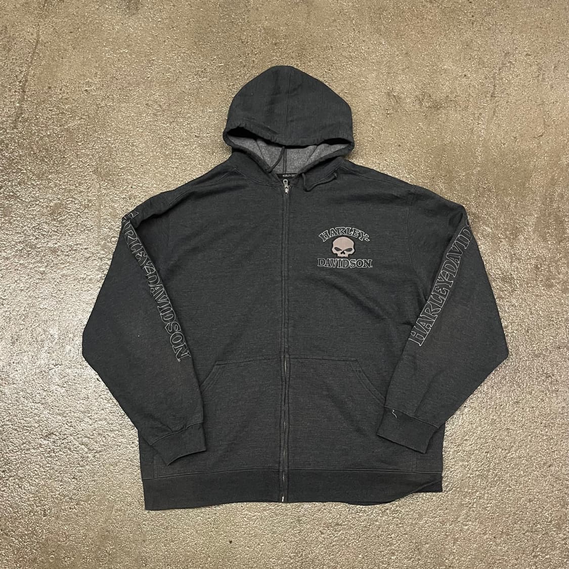 할리데이비슨 스컬 후드 집업 (110-115) 상품이미지3