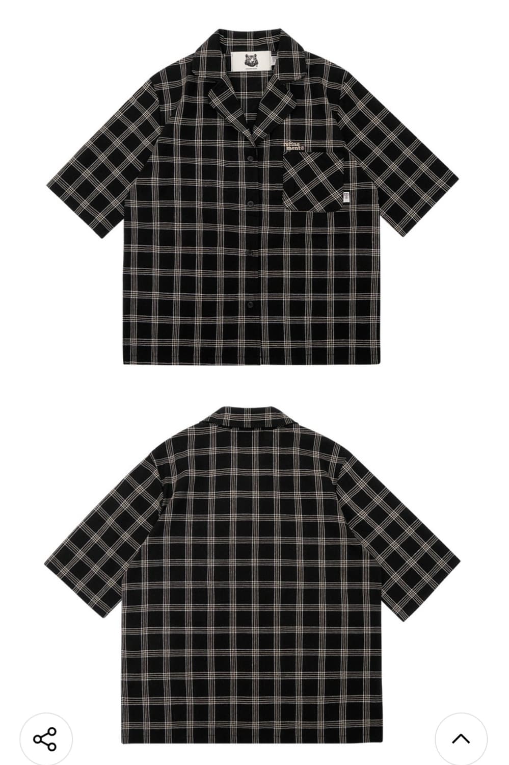 매치글로브 체크 투피스 스커트 셔츠 세트 상품이미지4