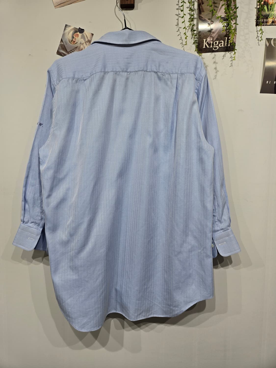 버버리 블루 스트라이프 셔츠 상품이미지4