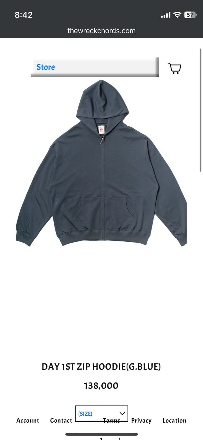 뤡코즈 후드집업 1사이즈 판매 상품이미지1