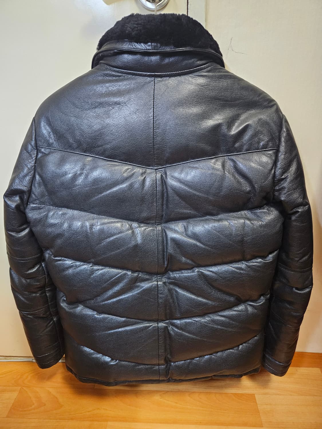 95 M) 디아프바인 사슴가죽 디어스킨 덕다운 패딩 상품이미지2