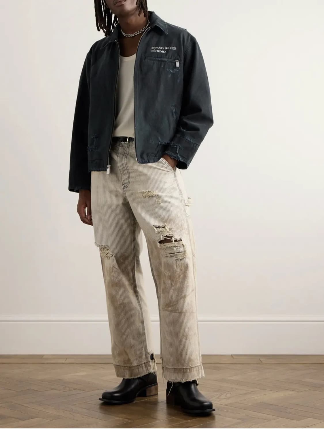 34 앙팡리쉬데프리메 히코리 페인트 팬츠 상품이미지1