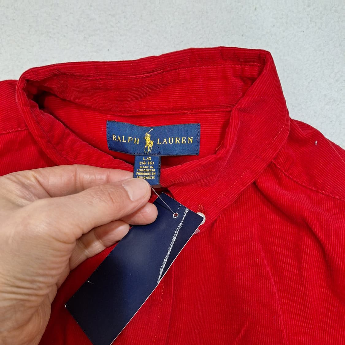 폴로랄프로렌  코듀레이셔츠L(14~16) 상품이미지3