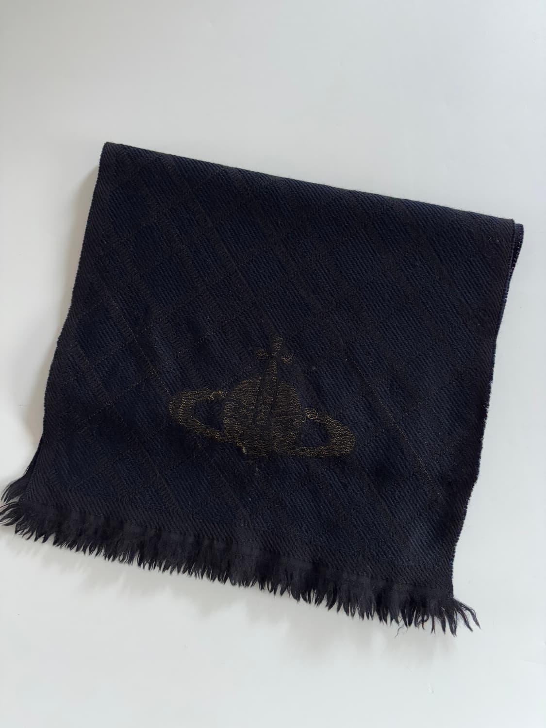 Vivienne Westwood 비비안웨스트우드 네이비 머플러 상품이미지1