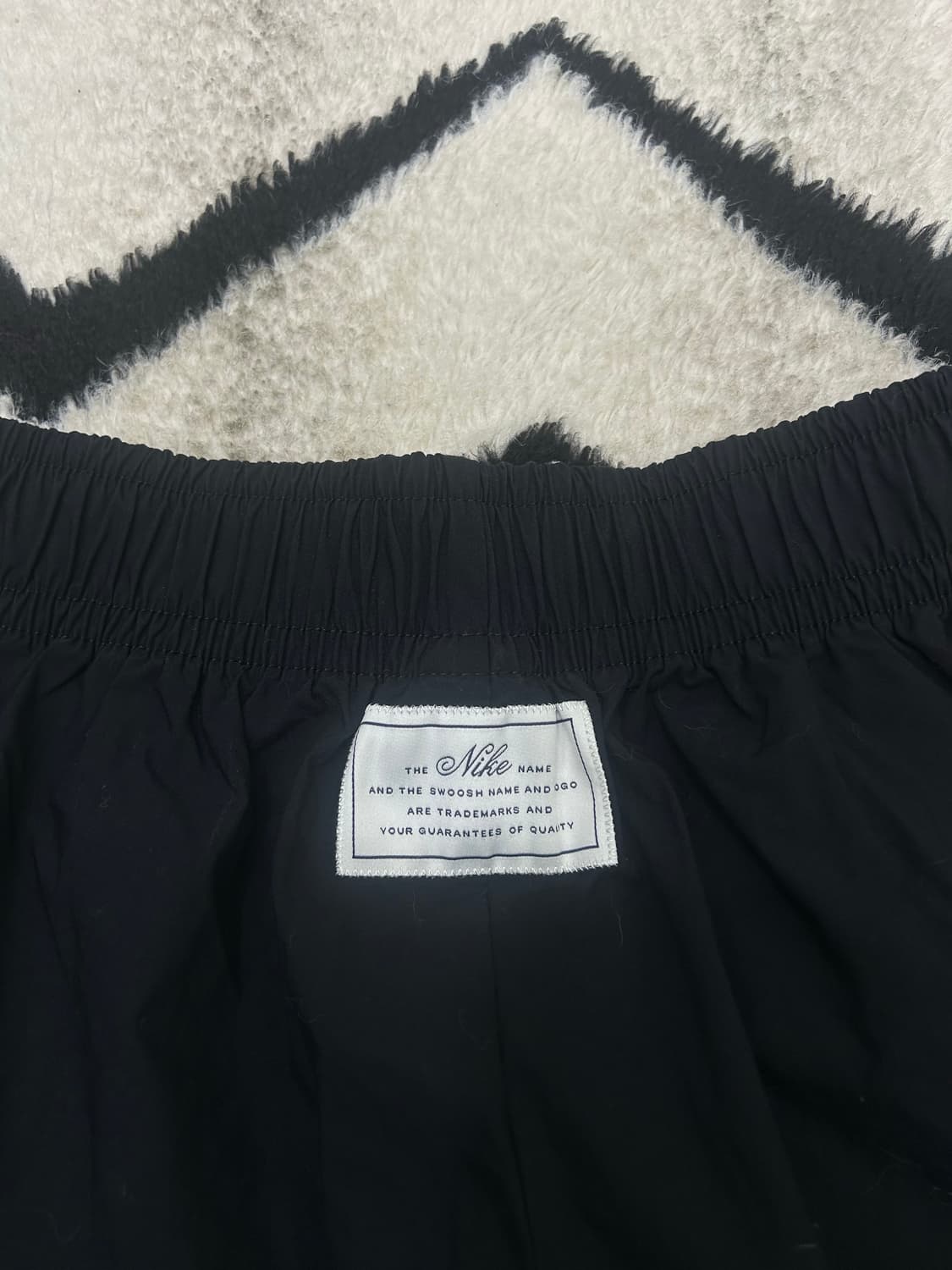 [S]나이키 스우시 하이웨스트 우븐 조거 팬츠/블랙 상품이미지5