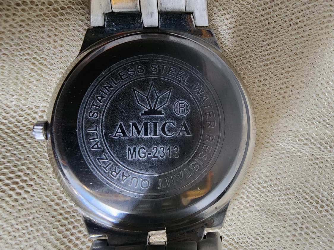 AMICA 아미카 데이데이트 메탈 시계 쿼츠 상품이미지4