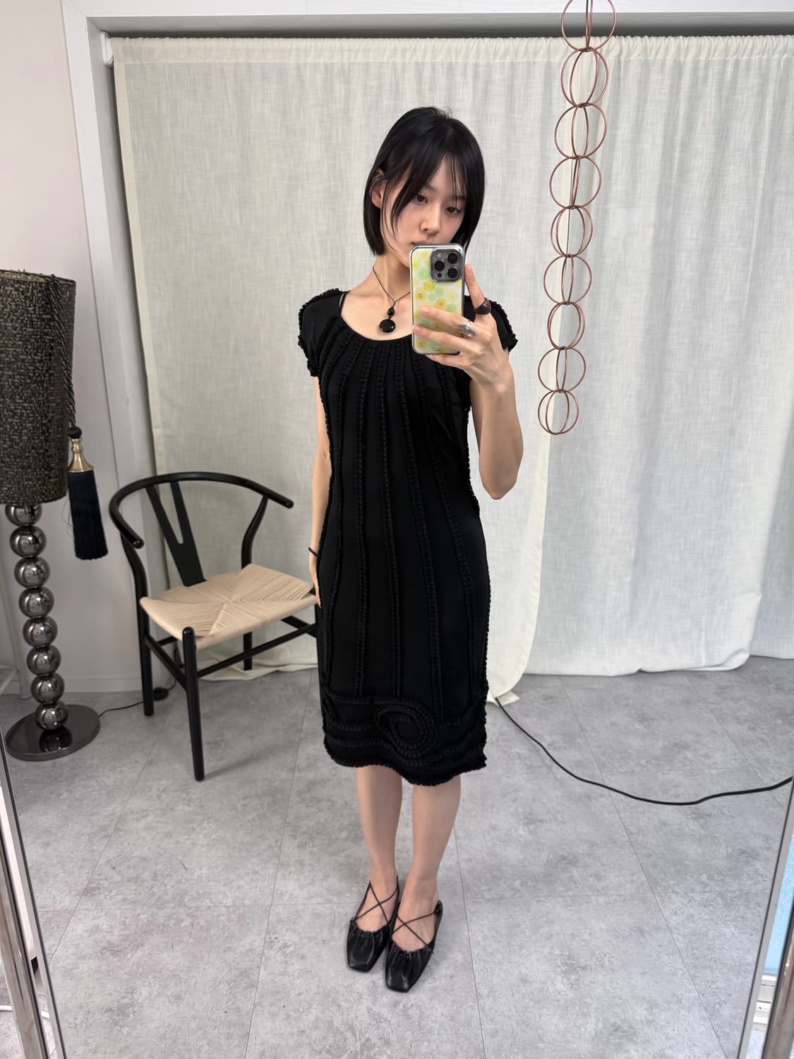 catherine malandrino 퓨어 실크 플리츠 러플 드레스 상품이미지2