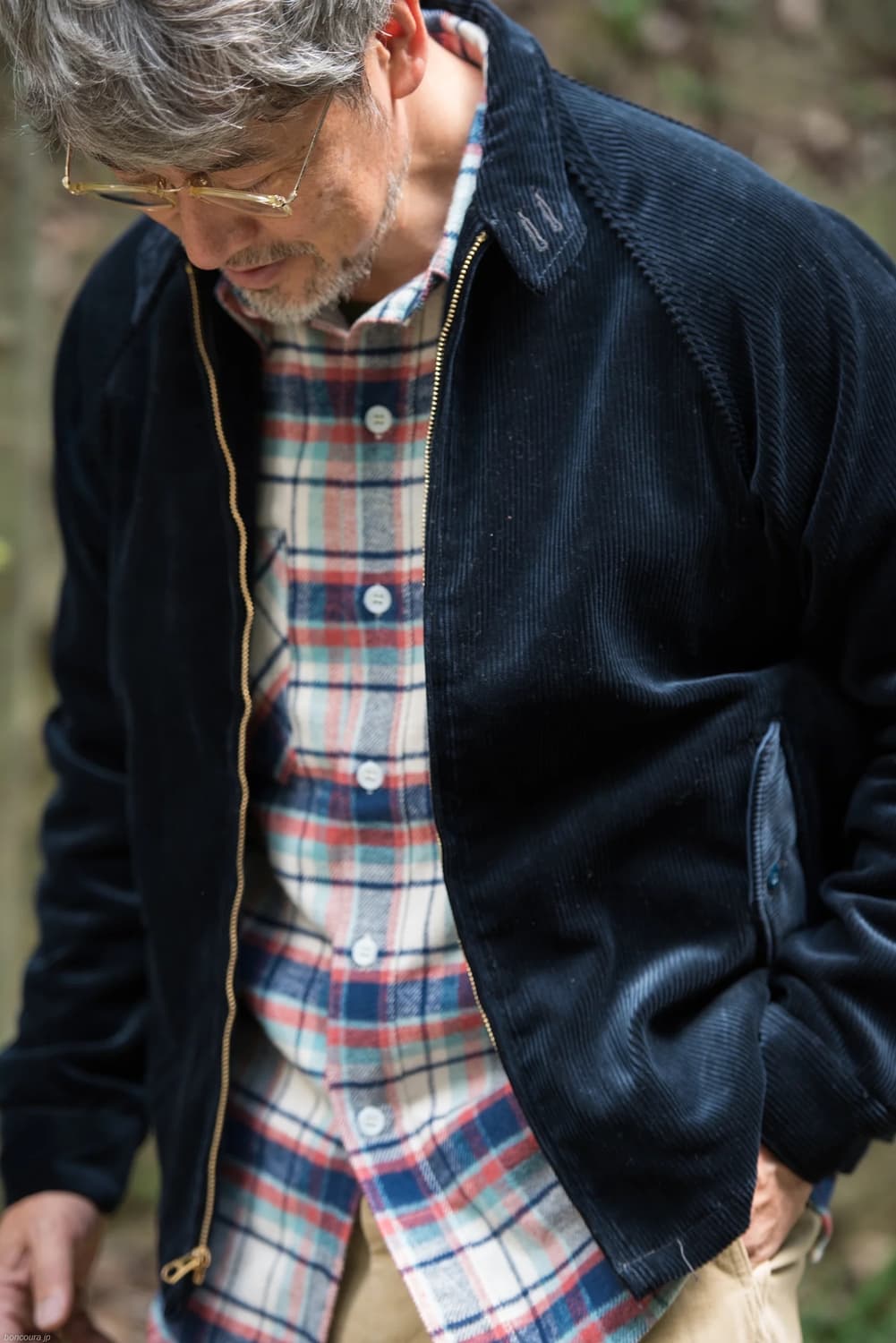 [40]본쿠라 코듀로이 스윙탑 네이비 상품이미지6