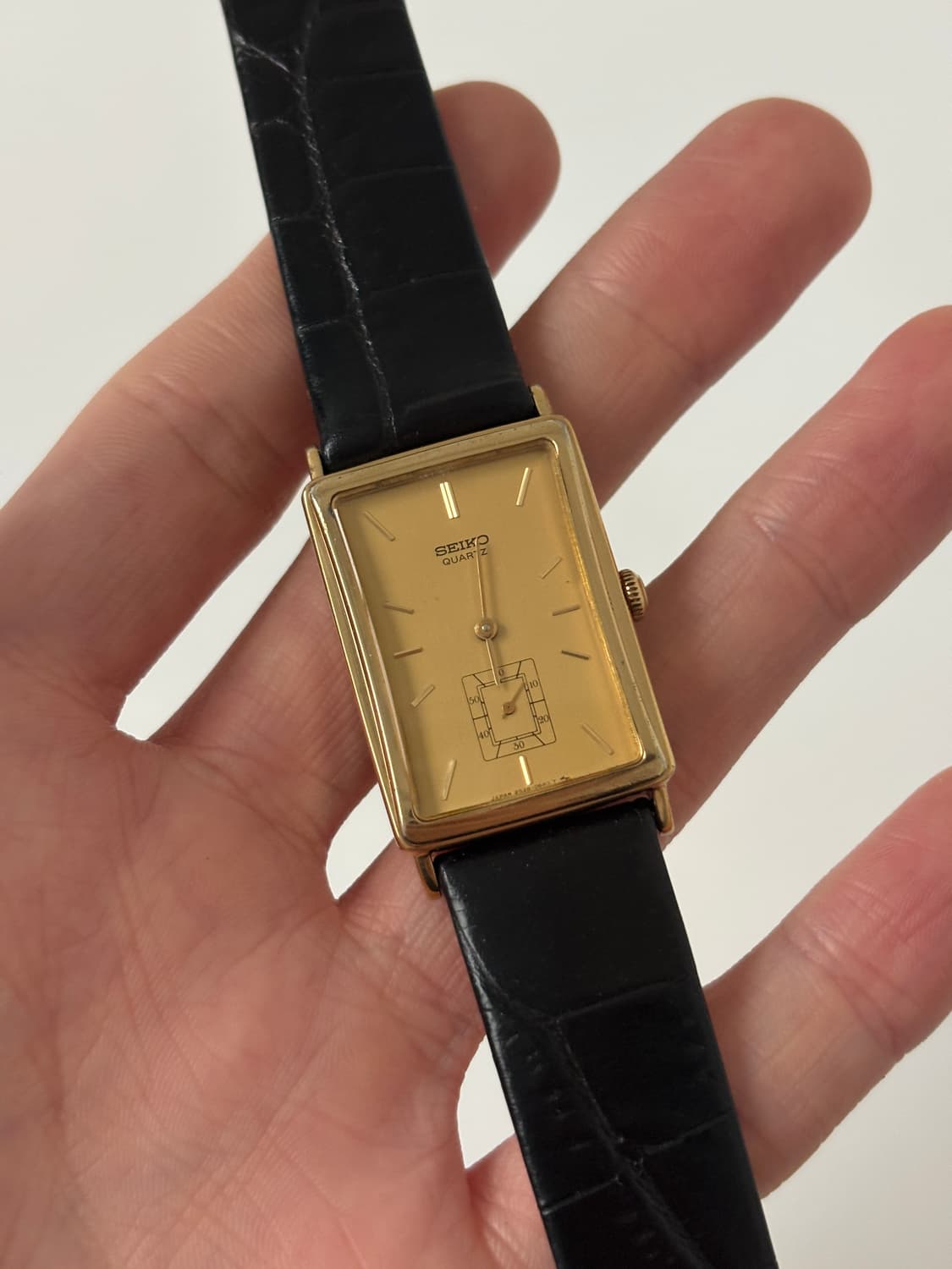세이코 1980년대 Chariot 골드 탱크 쿼츠 남성 상품이미지2
