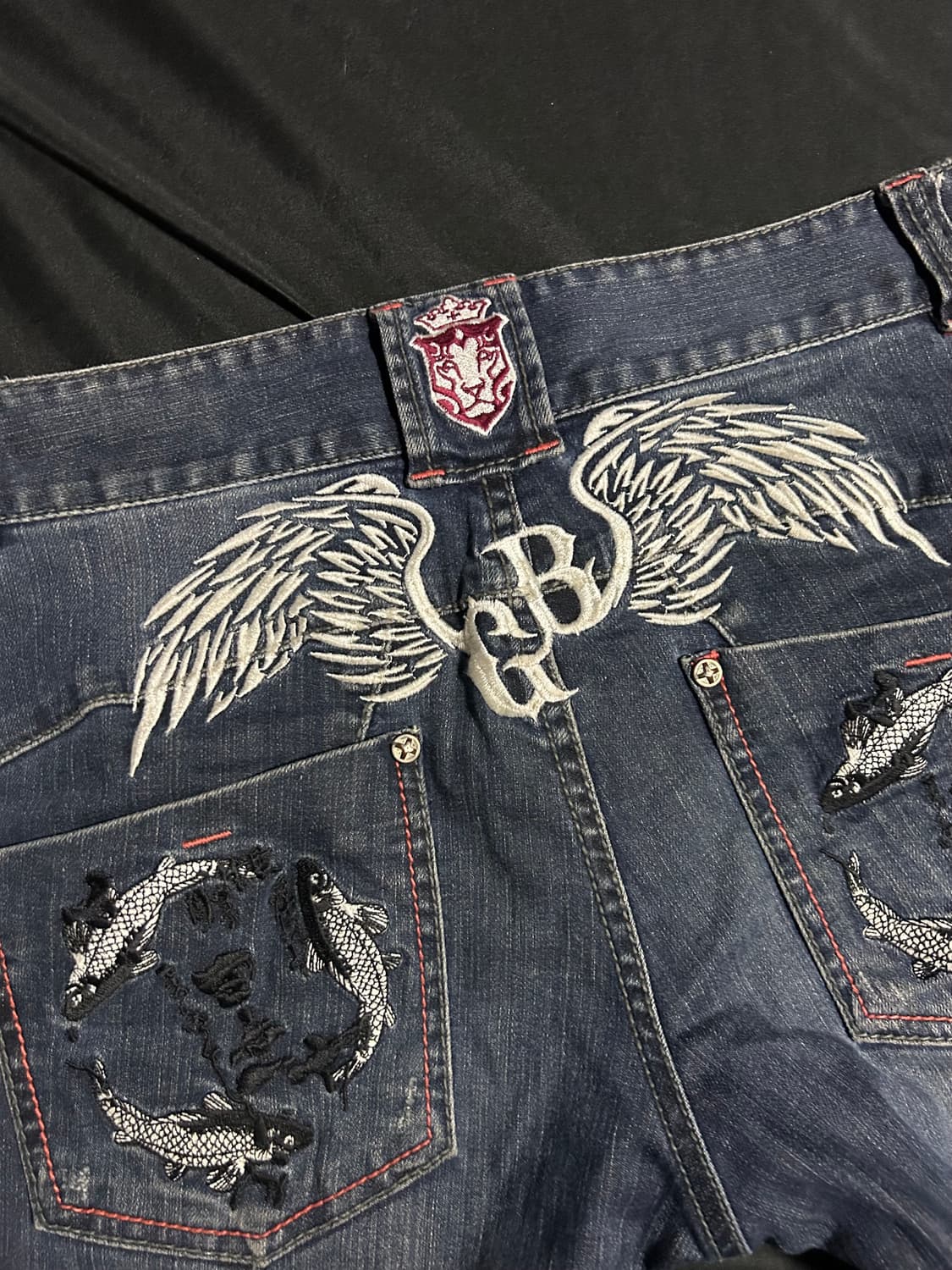 tribal wings denim jeans 상품이미지3