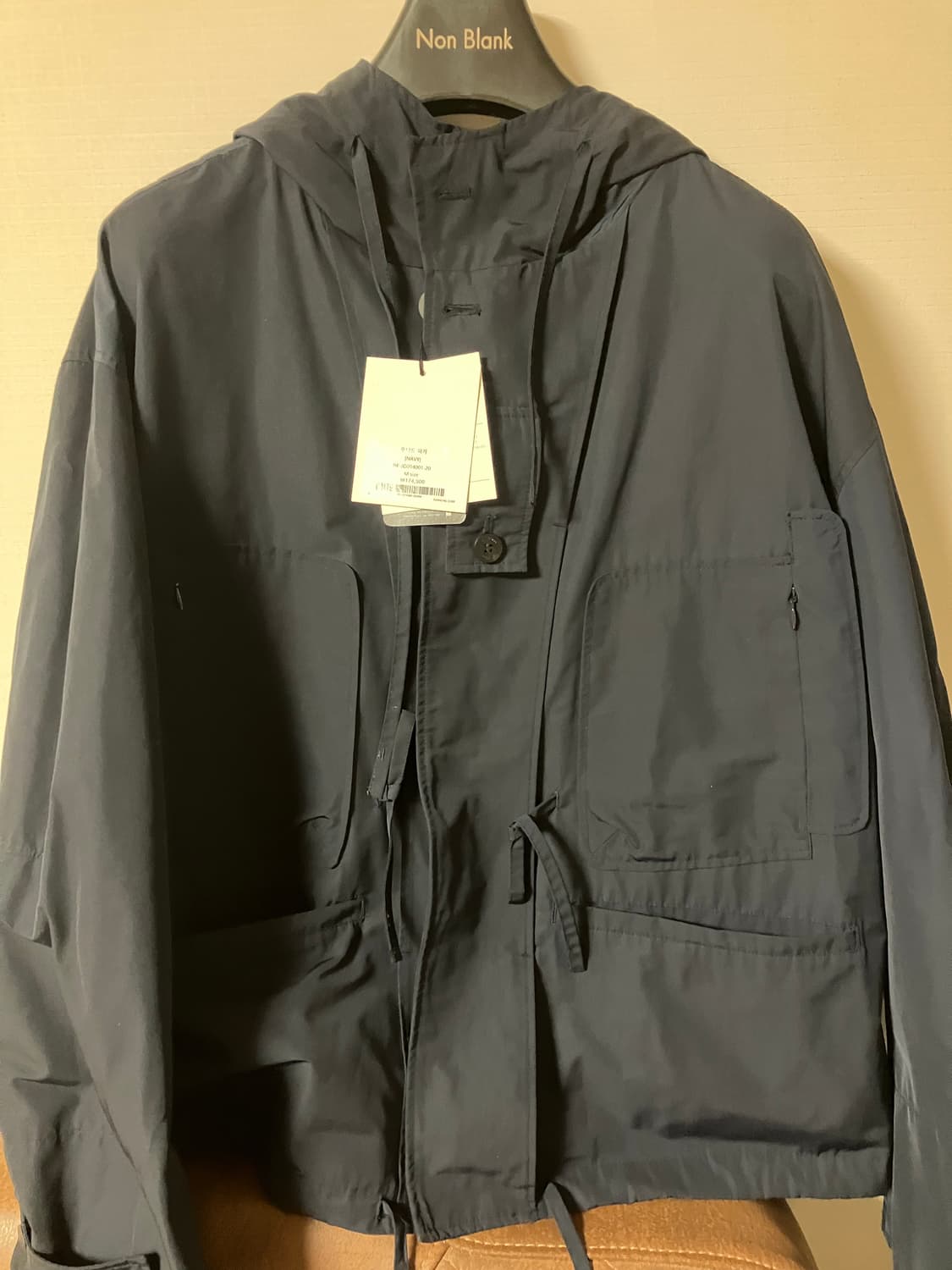 넌블랭크 후디드 파카 네이비 m사이즈 팔아요 상품이미지3