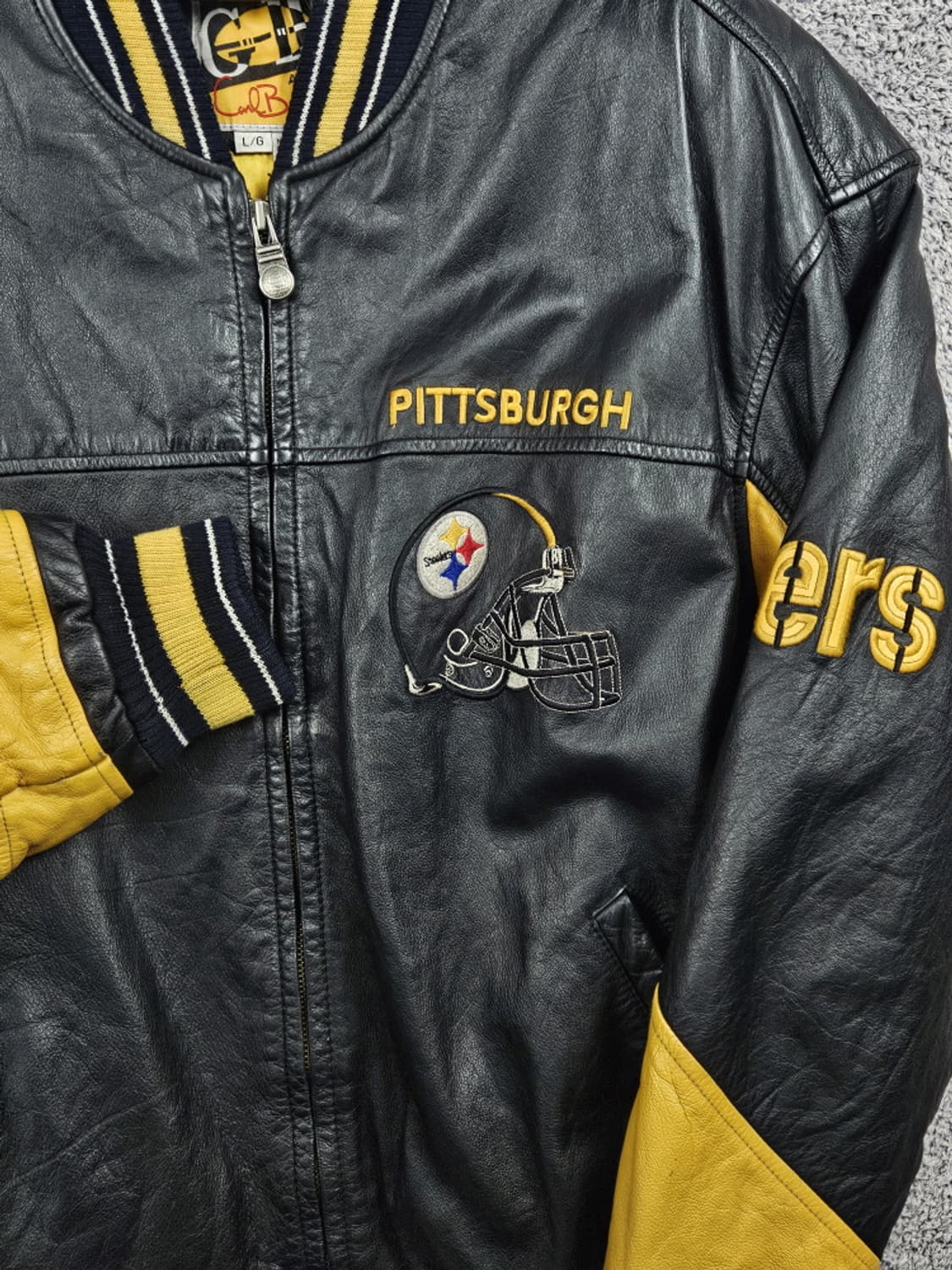 G-III 피츠버그 스틸러스 NFL 팀로고 가죽자켓 (L) / 10188 상품이미지4