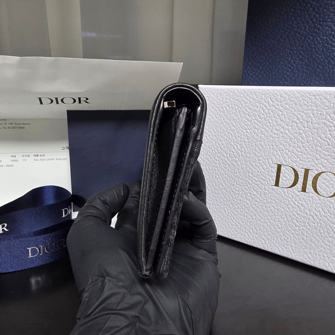 {클로젯}[새상품급 백화점 풀셋]디올 오블리크 새들 장지갑 상품이미지9