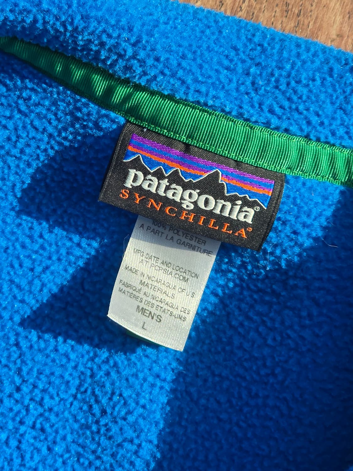 파타고니아 신칠라 스냅티 블루/네이비 L 헤비웨이트 상품이미지3